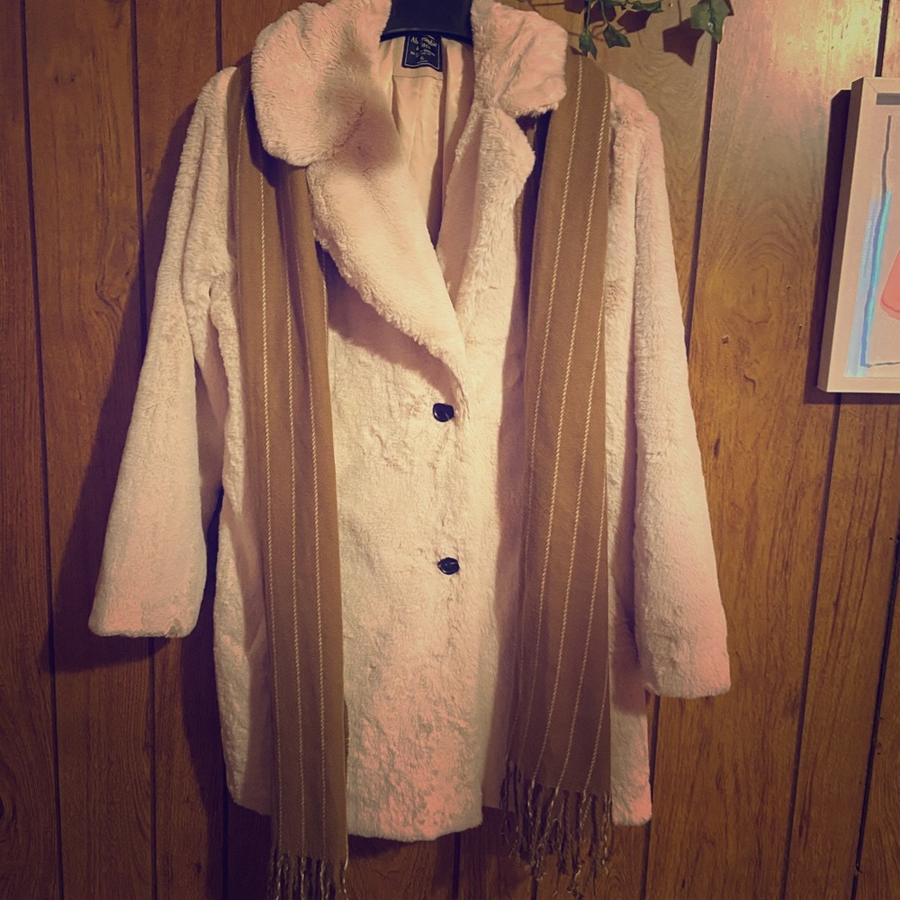 Coat and scarf